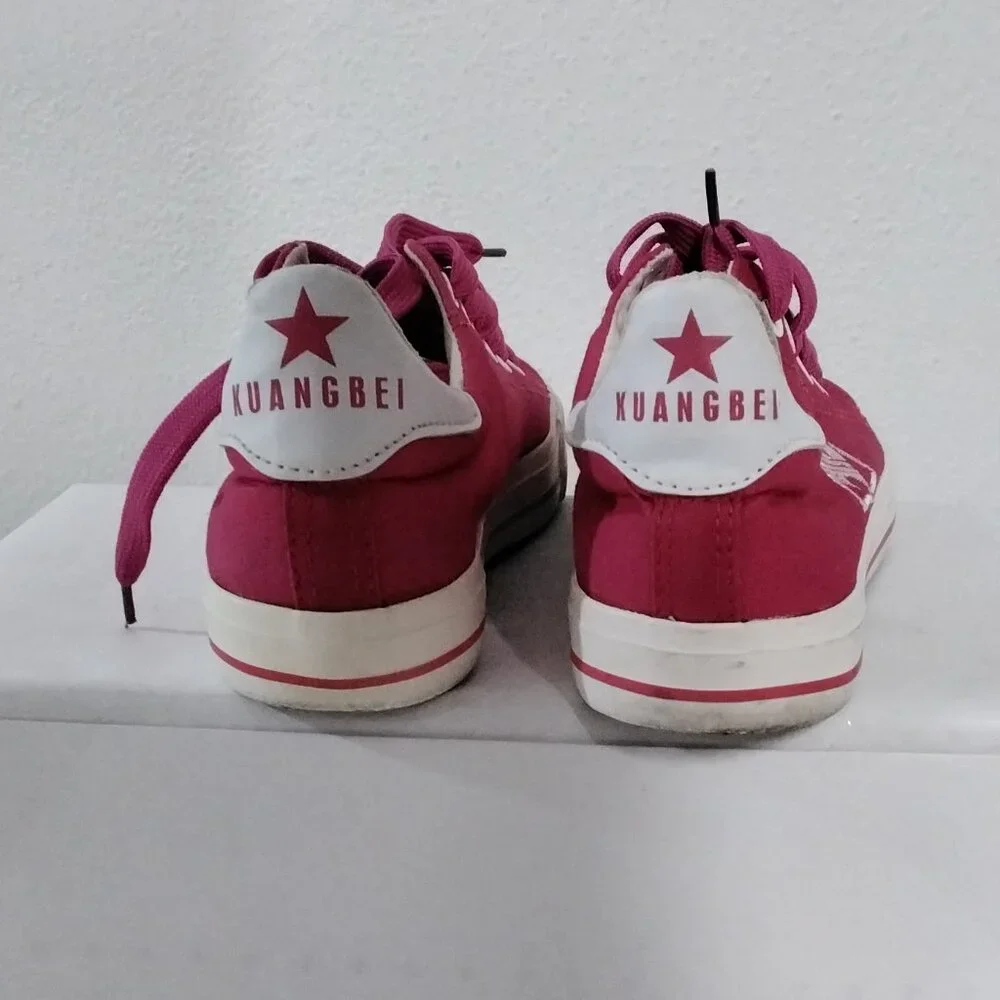 kuan bei Women Sneakers Canvas Size 7.5 Fushia Size 38 Europe - Picture 11 of 16